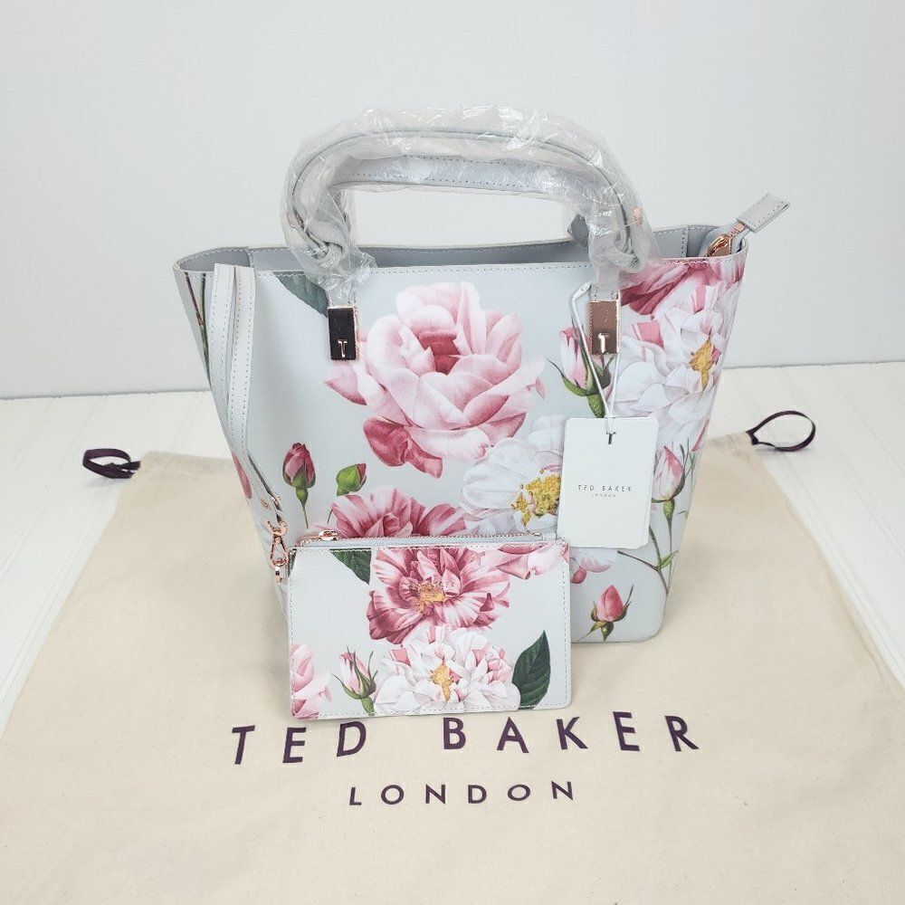 Ted Baker London Jovelle Floral Leather Tote